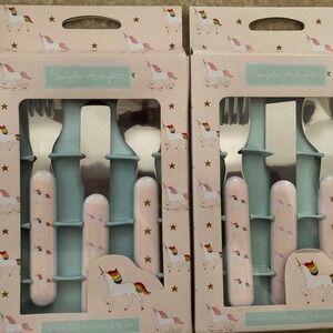 New‎ Kid's 6 pc Unicorn Flatware Set